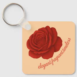 Rose Keychain with Your Name Schlüsselanhänger