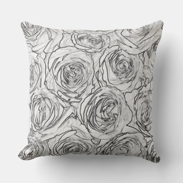 Rose Kissen (Vorderseite)