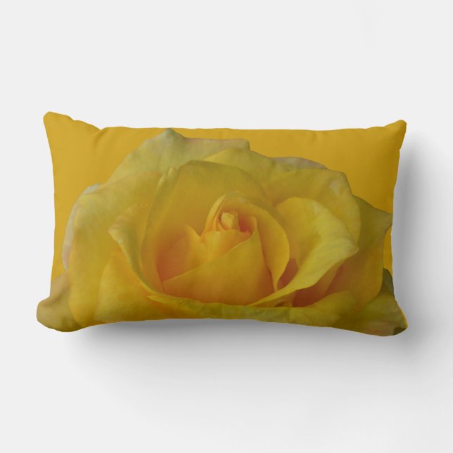 Rose Kissen Gelb Sitzkissen und Dekoration (Vorderseite)