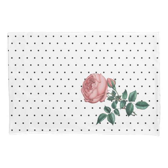 Rose Kissenbezug (Vorderseite)