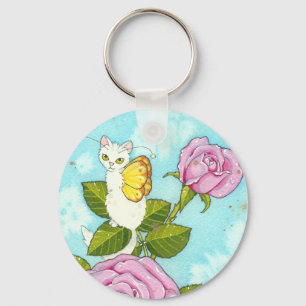 Rose kitty keychaing schlüsselanhänger