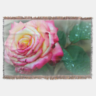 Rose Knöchel/Rosa und Weiß Decke