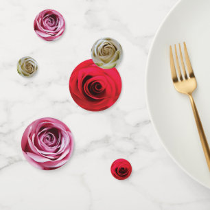 Rose Knospen Blume Detail Aquarell Konfetti