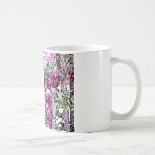 Rose Kontur Kaffeetasse (Rechts)