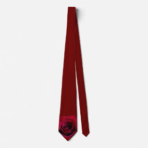 Rose Krawatte Schöne Rote Rose Neckties Romantisch
