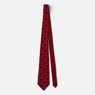 Rose Krawatte Schöne Rote Rose Neckties Romantisch