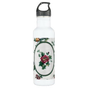 Rose Kreuzstich Trinkflasche