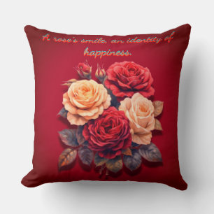 Rose Lächeln Kissen