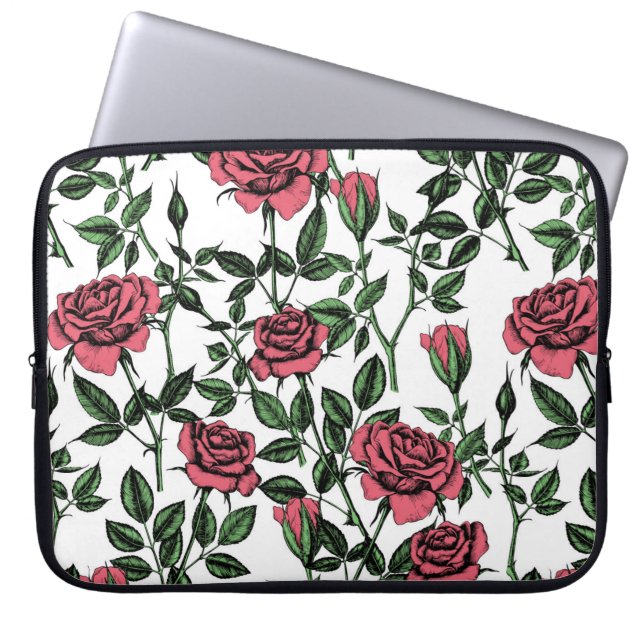 Rose Laptopschutzhülle (Vorderseite)