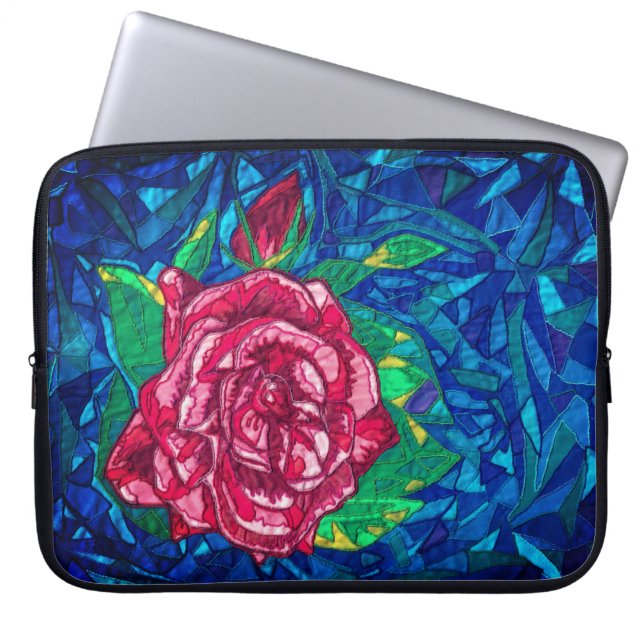 Rose Laptopschutzhülle (Vorderseite)