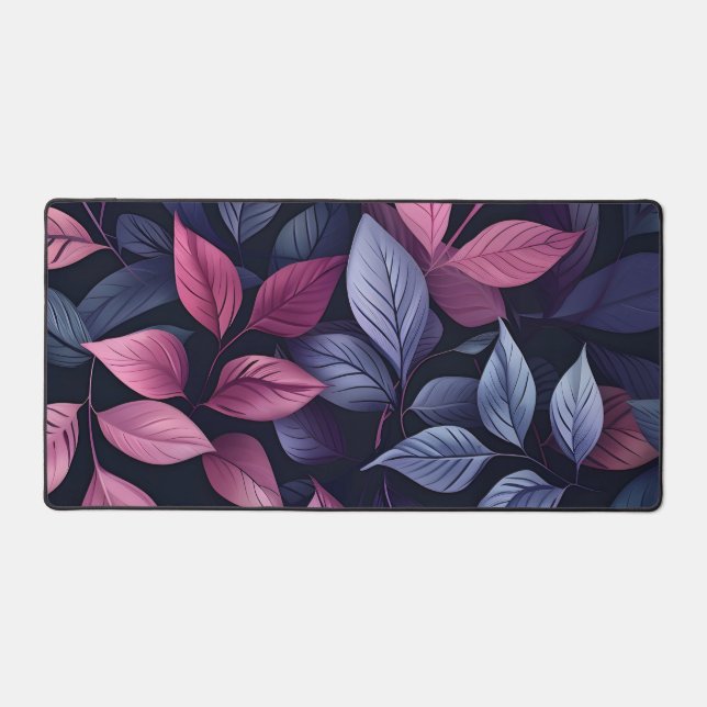 Rose, lavande et Feuille bleu (Recto)