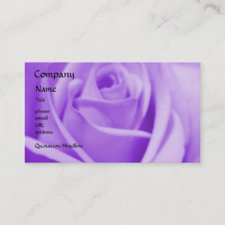 Rose - Lavendel - Geschäftskartenschablone Visitenkarte