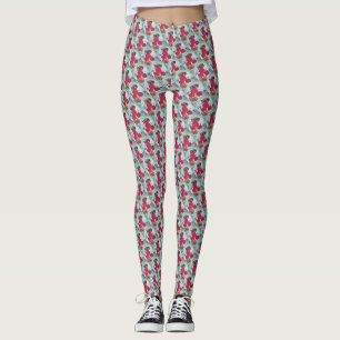 Rose leggings motif design