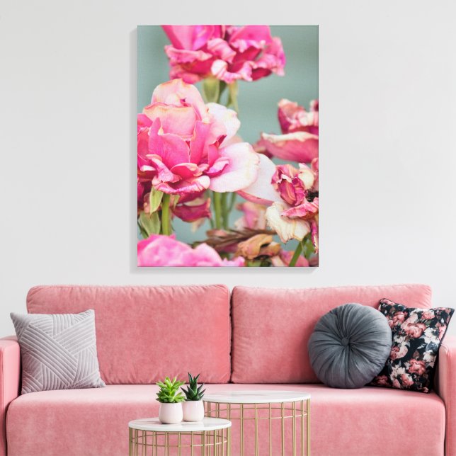 Rose-Leinwand Leinwanddruck (Insitu (Wohnzimmer))