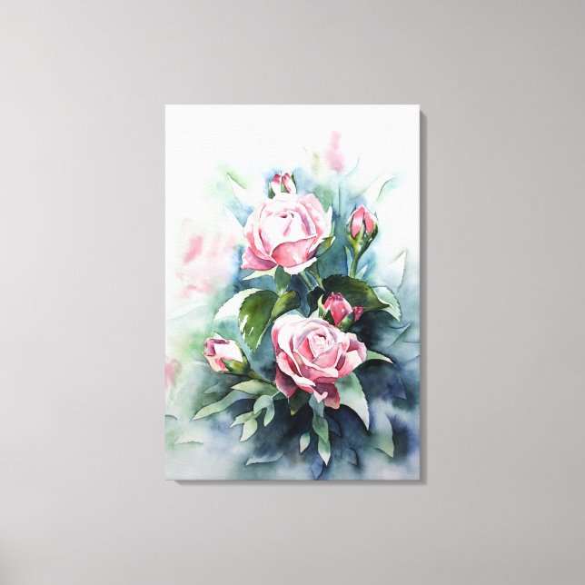 Rose Leinwanddruck (Vorderseite)