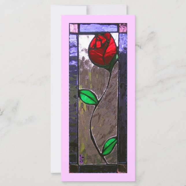 Rose Lesezeichen (Vorderseite)
