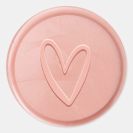 Rose Liebe Herzwachs Siegel Sticker