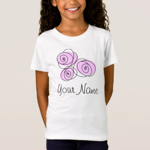 Rose Lilac Bouquet "Name Girls" T - Shirt