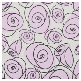 Rose Lilac große Mustergewebe Stoff
