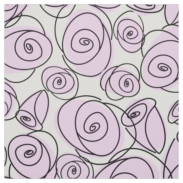 Rose Lilac große Mustergewebe Stoff (Muster)