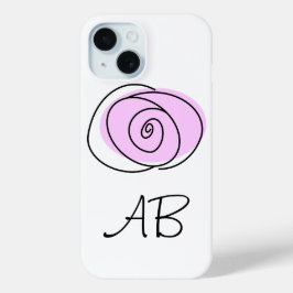 Rose Lilac Monogram iPhone Gehäuse Case-Mate iPhone Hülle