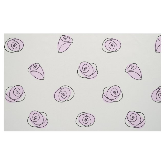 Rose Lilac Multi große Mustergewebe Stoff (Fat Quarter (45,7 x 55,9 cm))