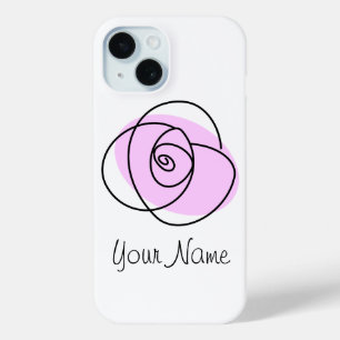 Rose Lilac "Name" iPhone Fall Case-Mate iPhone Hülle