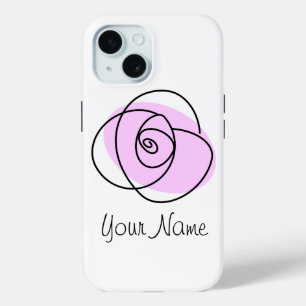 Rose Lilac "Name" iPhone Fall Case-Mate iPhone Hülle