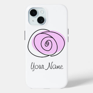 Rose Lilac "Name" iPhone Fall Case-Mate iPhone Hülle