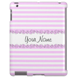 Rose Lilac 'Name' Stripe iPhone Gehäuse vertikal Case-Mate iPhone Hülle