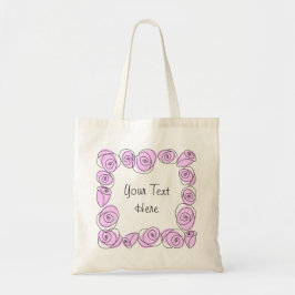 Rose Lilac Vierkantentasche Tragetasche