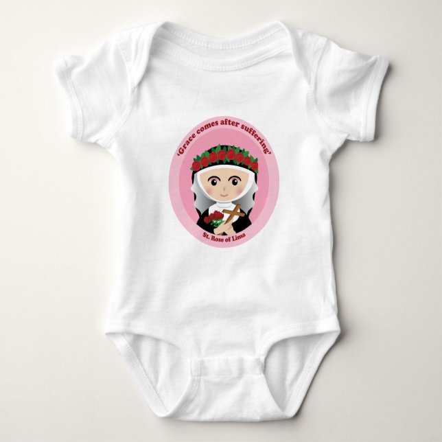 Rose Lima Baby Strampler (Vorderseite)