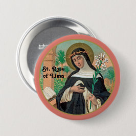 Rose Lima (Detail; K 48) Button