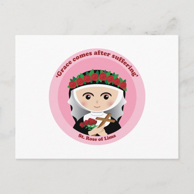 Rose Lima Postkarte (Vorderseite)