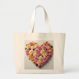Rose Love Bridal Party Tote Bag Jumbo Stoffbeutel