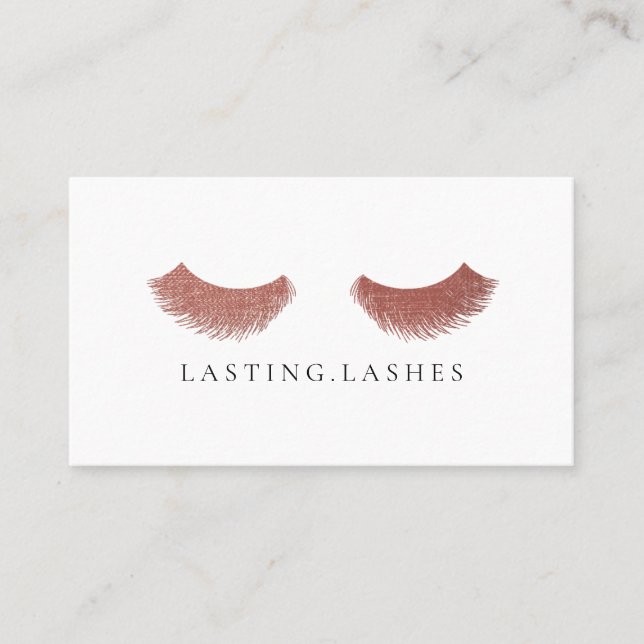 Rose Luxury Eyelash Extension Beauté Carte de visi (Devant)