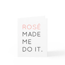 Rosé m'a fait faire la carte de voeux