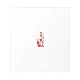 Rose Madder, Blumendesign von Thunderbird Notizblock