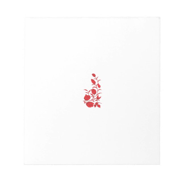 Rose Madder, Blumendesign von Thunderbird Notizblock (Vorderseite)