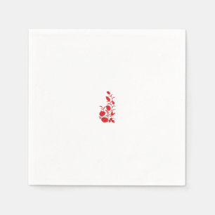 Rose Madder, Blumendesign von Thunderbird Serviette