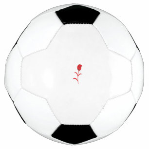 Rose Madder, Lava Red, Blumendesign Fußball