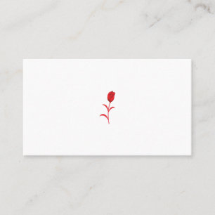 Rose Madder, Lava Red, Blumendesign Terminkarte
