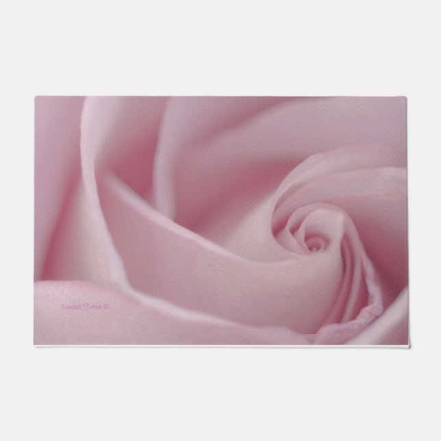 Rose Makro-Blume Fußmatte (Vorderseite)