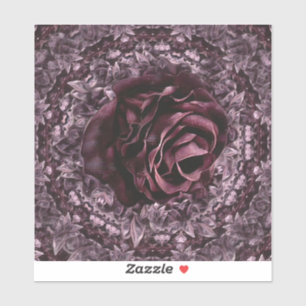 Rose Mandala Aufkleber