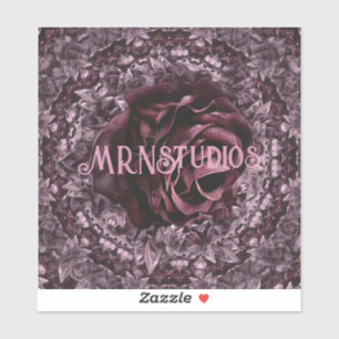 Rose Mandala Aufkleber