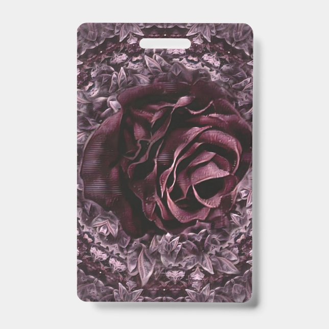 Rose Mandala Ausweis (Vorderseite)