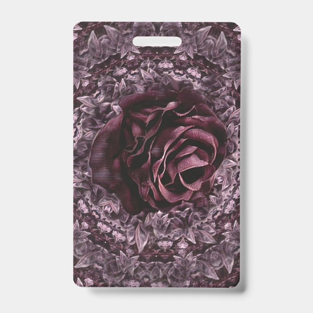 Rose Mandala Ausweis (Vorderseite)