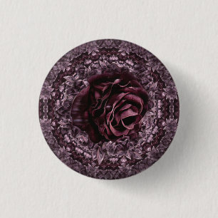 Rose Mandala  Button