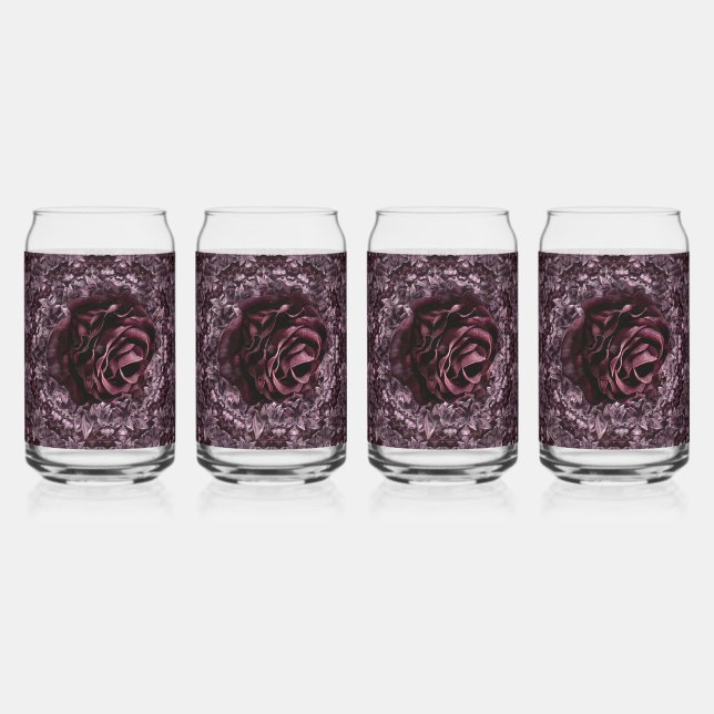 Rose Mandala Dosenglas (Vorderseite)