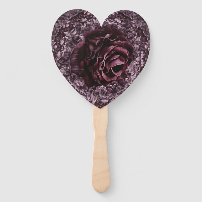 Rose Mandala Fächer (Vorderseite)